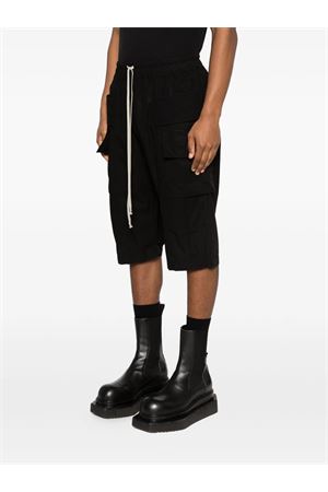 Creatch black cotton cargo shorts RICK OWENS DRKSHDW | DU01F4382CR09